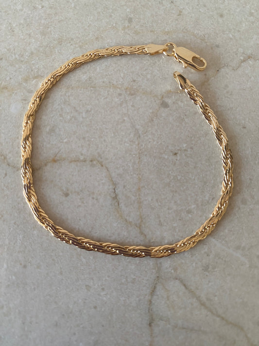 Pulsera Trensa Lisa 18 cm